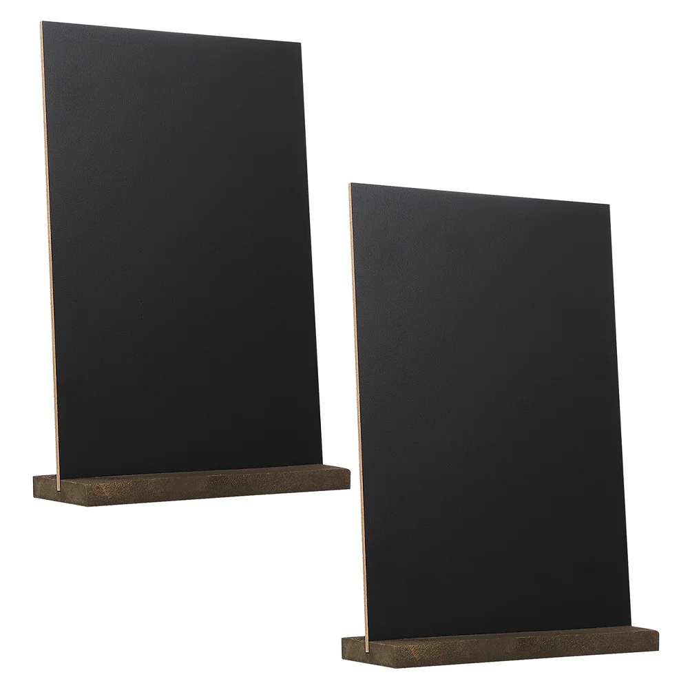 قطعتان من علامات السبورة الخشبية الصغيرة، تصميم بسيط لأنماط مختلفة، تغييرات محتوى سهلة للاستخدام اليومي في المناطق الصغيرة #2