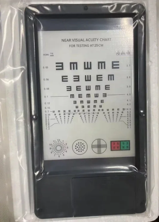 visual acuity vision eye test chart Ophthalmology led backlight NVC-03 near visual acuity chart