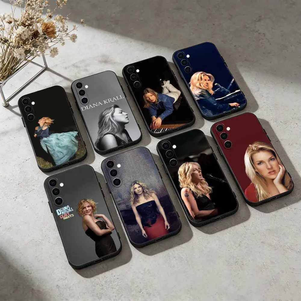 Canada Singer D-Diana Krall Phone Case For Samsung GalaxyA13,21s,22,31,32,52,53,71,72,73,Soft Black Cover