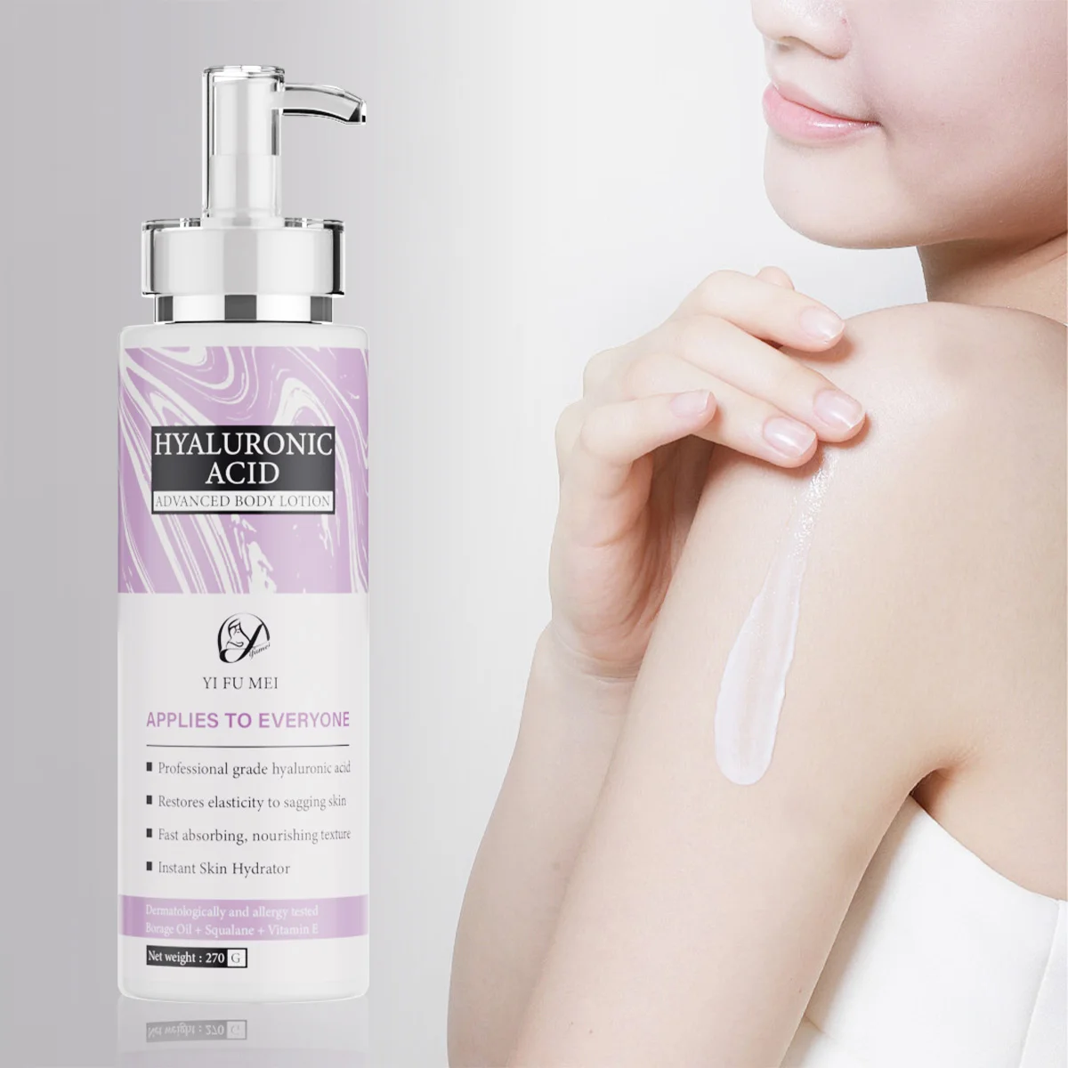 

Hyaluronic Acid Advanced Body Lotion Lightening Face Body Cream Moisturizing Whitening Nourishing Cream for Skin Care