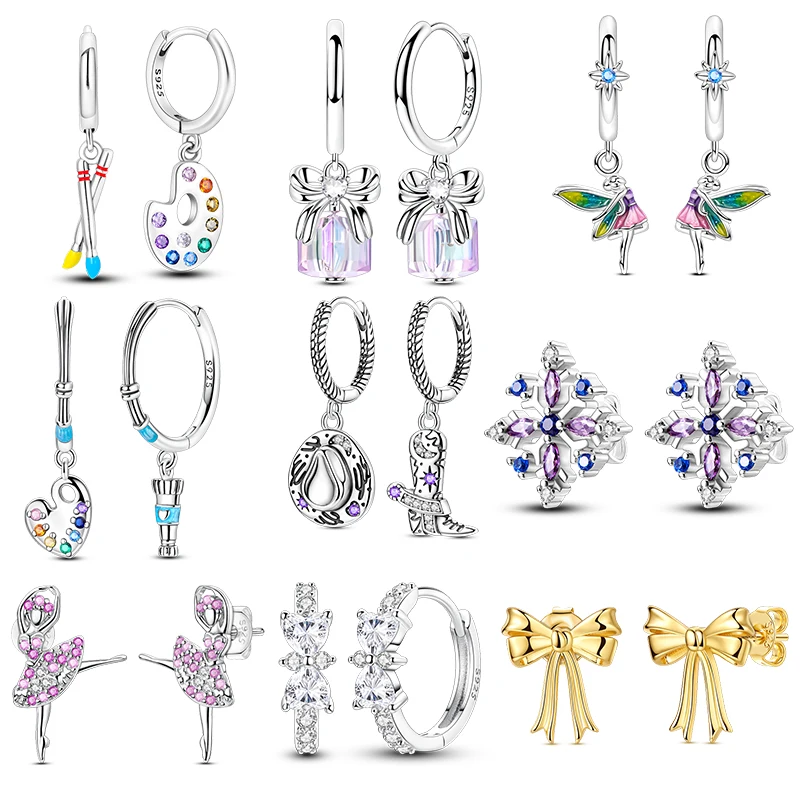 

Серьги из Характеристики серии Life, серебро 925, гипоаллергенные изысканные ювелирные изделия «сделай сам», инкрустированные цирконом, элегантный роскошный стиль для женщин