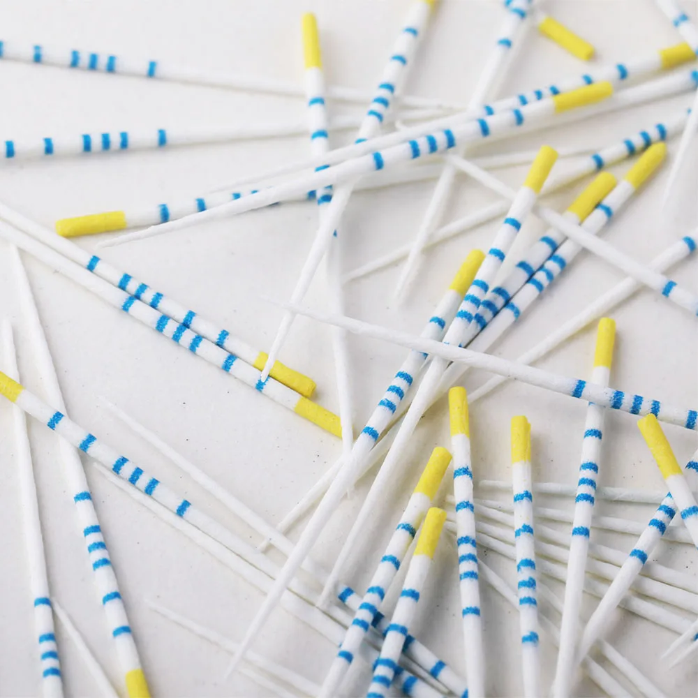 Dentistry Endodontics Paper Tips Cone Disposable Guttahanger Taper F1 F2 F3 Absorbent Fiber Poles Points Mark Dental Materials