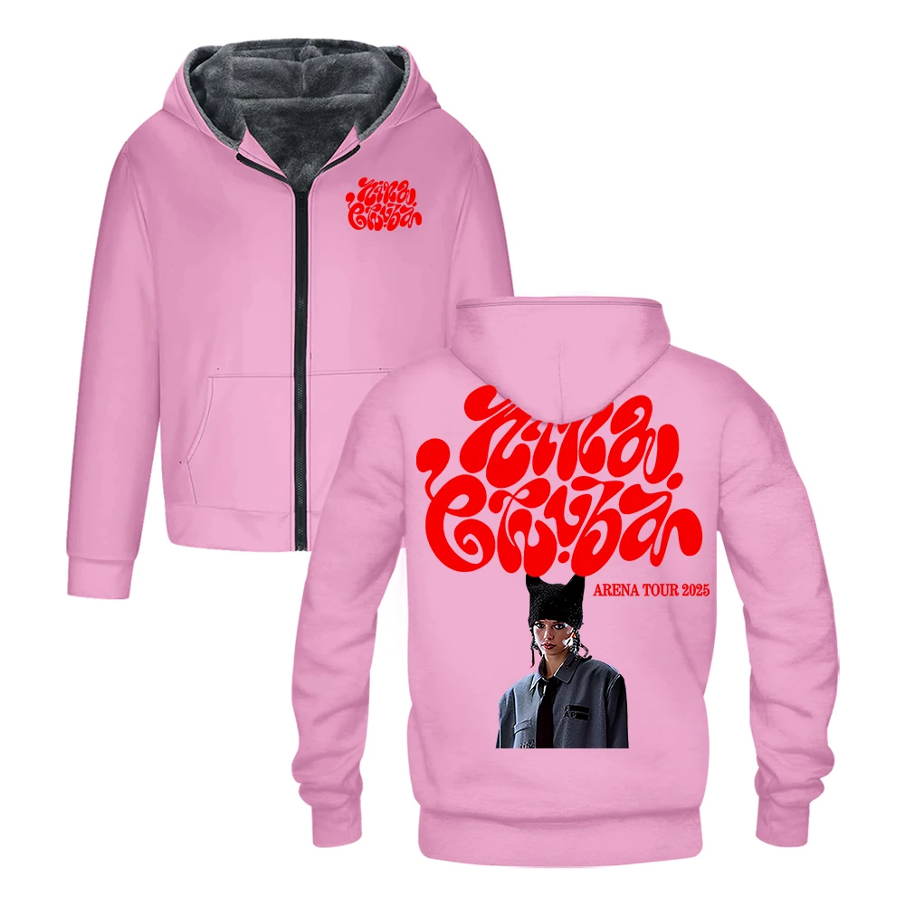 

Nina Chuba Arena Tour 2025 Zipper Hoodie Long Sleeve Streetwear Men Women Jacket Parkas Unisex Winter Coat