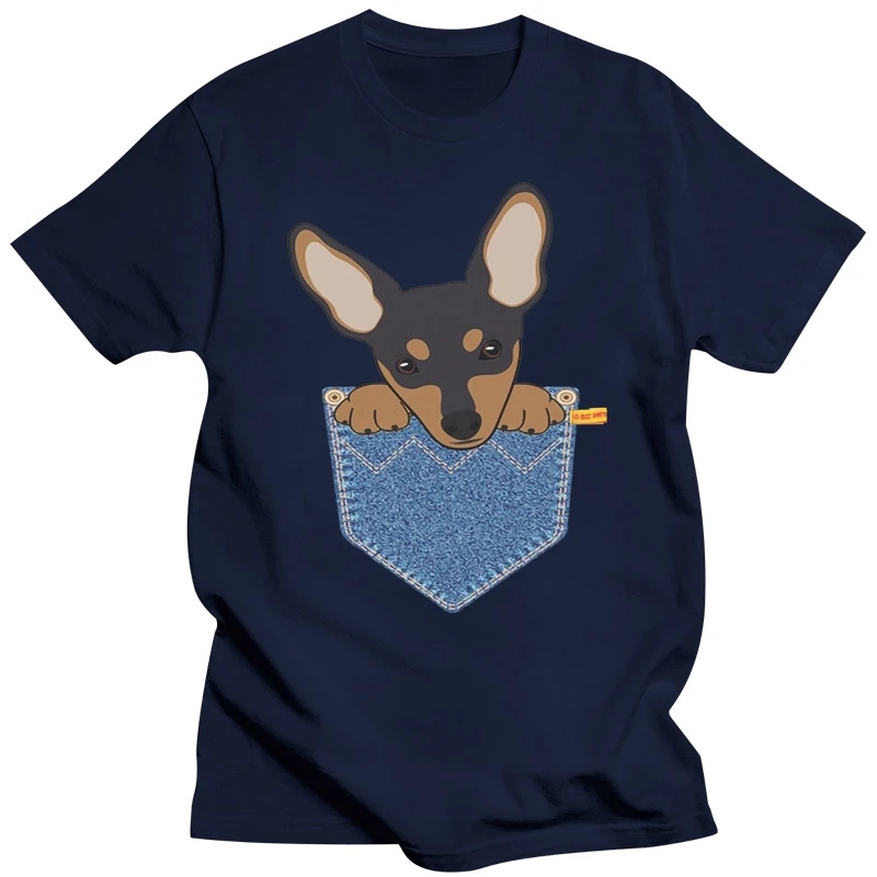 Miniature Pinscher Pocket Dog Birthday Gift T-Shirt Mens Ladies Unisex Fit Cool Casual pride t shirt men Unisex New Fashion