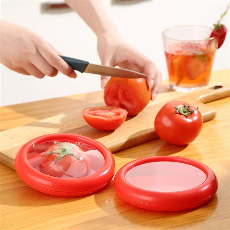 1/4PCS Kitchen Transparent Reusable Airtight Fresh Storage Storage Box for Fruits and Vegetables Easy to Clean Kitchen Gadgets