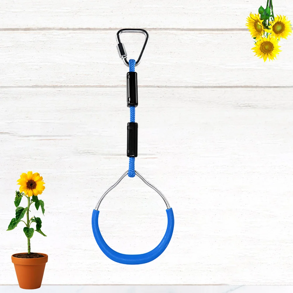 

Kids Ring Hanging Gymnastic for Children Fitness Combination Gymnastics Rings Blue