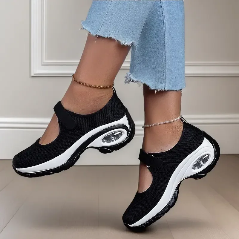 

Women Casual Shoes Sandals Breathable Increase Platform Shoes Modern Non-slip Soft Light Plus Size 41 42 43 Convenient Outside