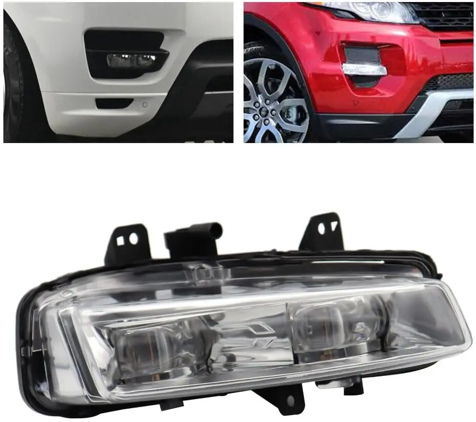 

Qcyuui Land Rover Range Rover Evoque LED DRL Front Bumper Fog Light Daytime Running lamp Assembly Right Passenger Side