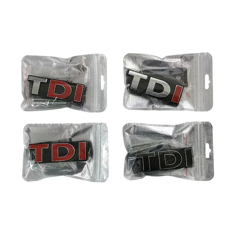 Metallo TDI Logo cofano anteriore griglia posteriore tronco distintivo emblema adesivo decalcomanie per VW Polo Golf MK5 MK6 Jetta Passat GTI Touran