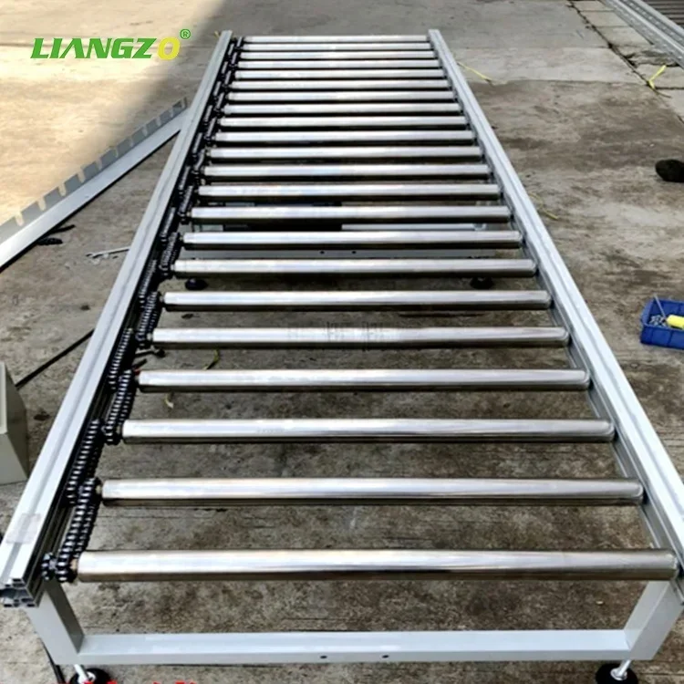 

LIANGZO Logistics Loading Steel Galvanized Stationary Power Roller Conveyor