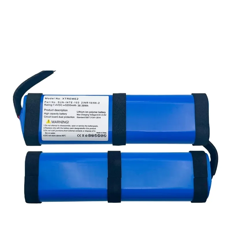 7.4V 5200mAh SUN-INTE-103 Battery for Xtreme 2 Portable Bluetooth Speaker Replacement