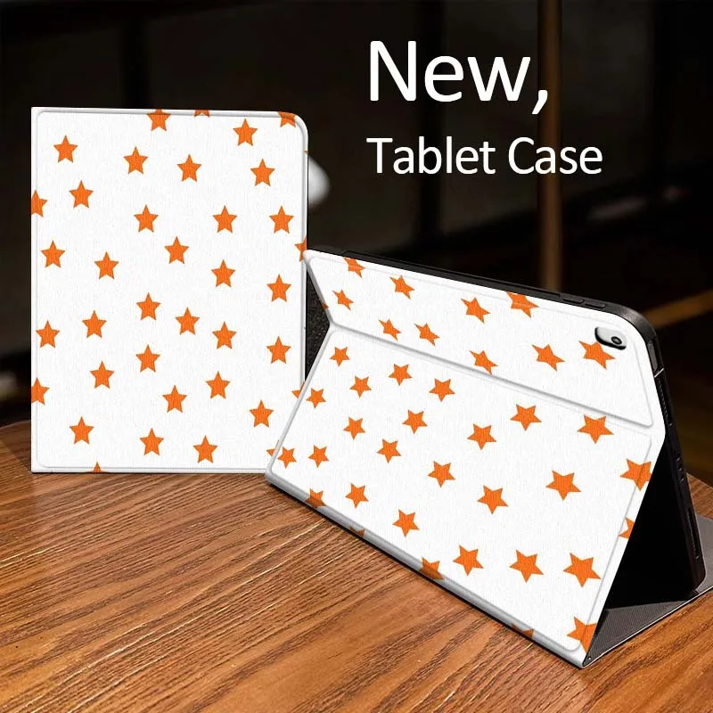 

Cartoon Red Star Pattern For iPad Pro mini Air 1 2 4 3 5 6 7 8gen 9gen 11 M2 M3 M4 6th 7th 10th 11th Gen 2025 Tablet Case