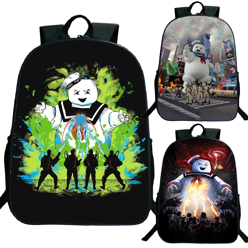 Mochila Ghostbusters Afterlife para meninos e meninas, mochila de anime com zíper, alunos do ensino fundamental e médio