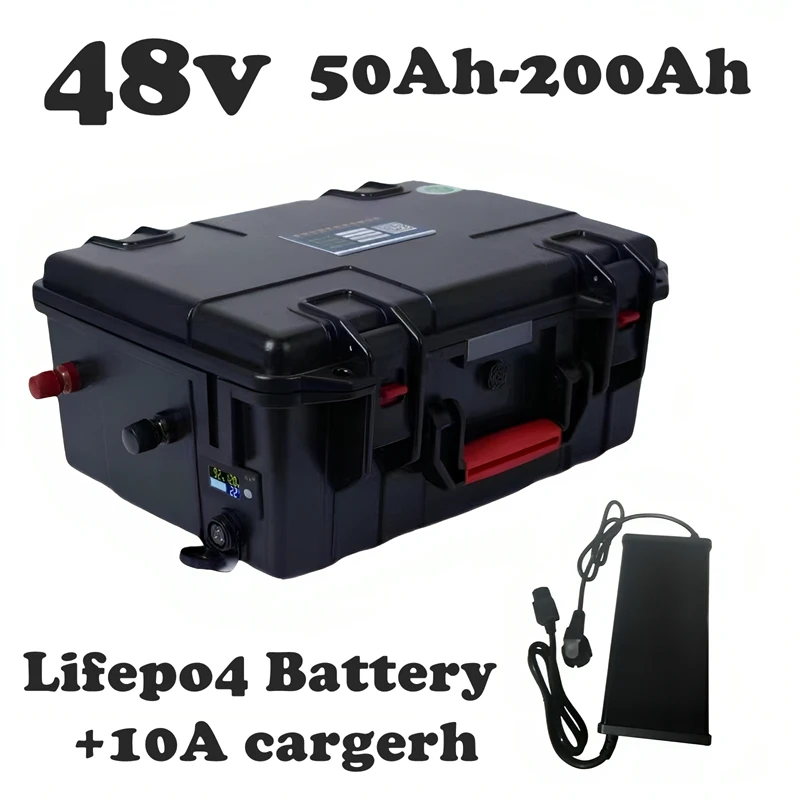 

DS Водонепроницаемый аккумулятор 48V 60Ah 80Ah 100Ah 120Ah 150Ah 200Ah Lifepo4 для лодки gem автомобильная лодка солнечная система троллинговый двигатель + зарядное устройство