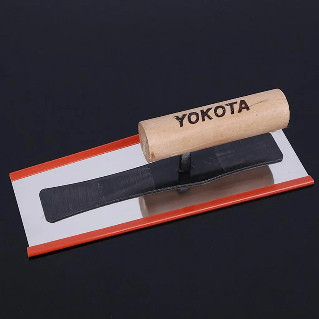 Concrete Finishing Trowel Stainless Steel Hand Tool Smooth Plastering Trowel for Cement Leveling and Repair