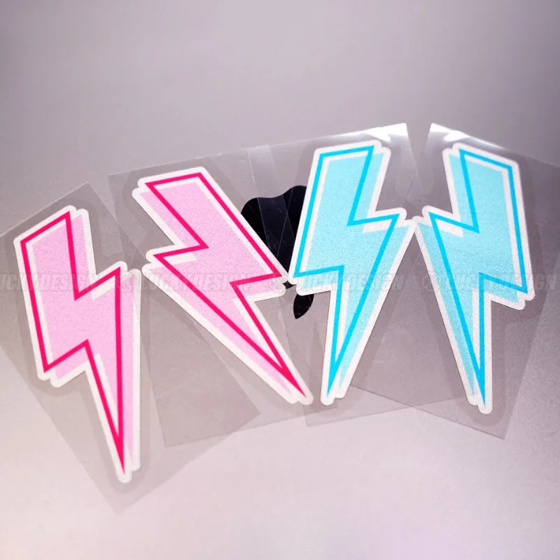 1PC Lightning Funny Motorcycle Stickers Waterproof Motorbike Helmet Fuel Tank Side Panels Vinyl Decals Motocross Decoration
