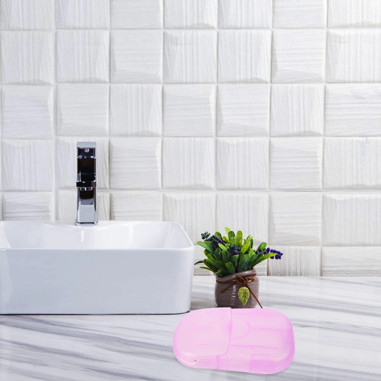 

20 Boxes Travel Soap Pieces Refreshing and Pleasant Hand Washing for Travel Hand-Washing Soap Slices Trip Soaps Sheet