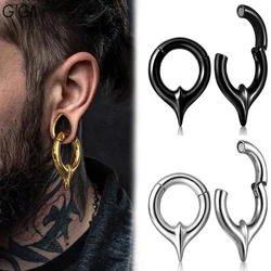 Giga 2g(6mm) Retro Style Stainless Steel Ear Weights Gauges For Women Magnetic Hoop Hanger Piercing Body Jewelry