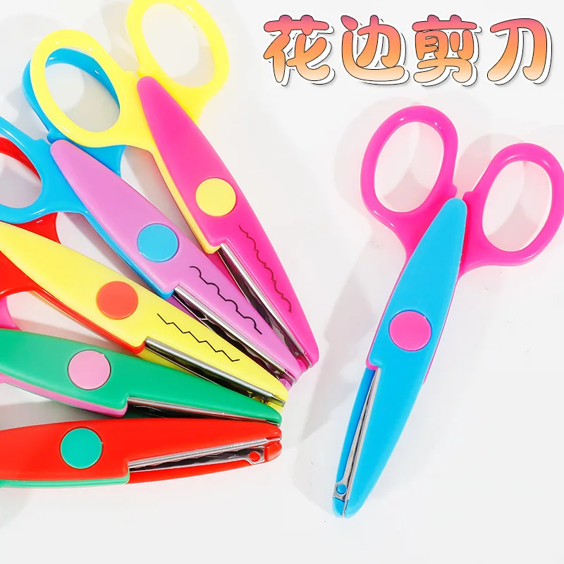 Students Diy Color Album Decorative Lace Scissors Handmade Paper Cuttings, Artistic Creation Diy Handmade Small Scissors