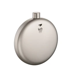 Keith Titanium Hip Flask 150ml Portable Outdoor Travel Camping Tableware Flagon Drinkware Whiskey Wine Bottle