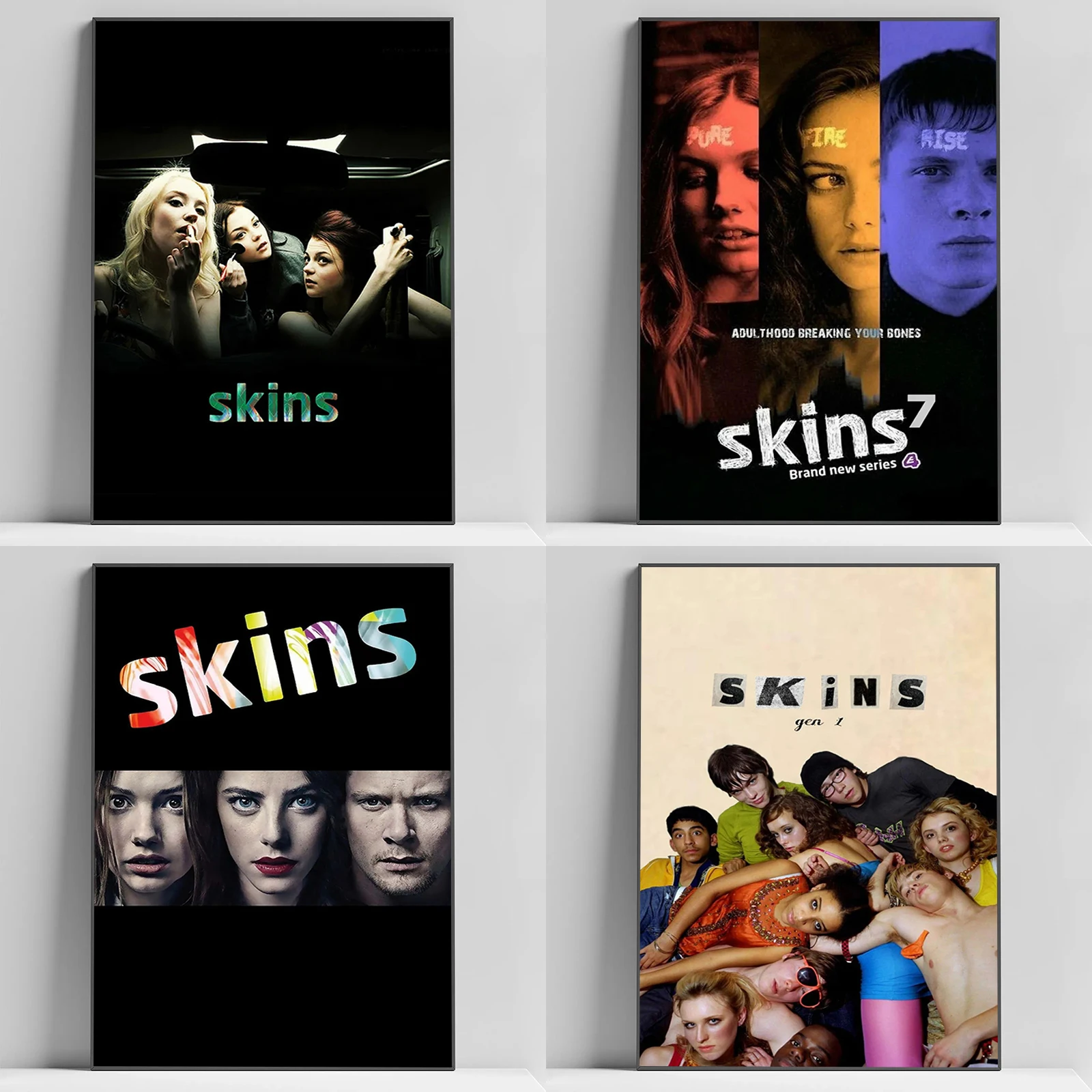 

1pc Teen TV Series Skins Generation 1 Poster HD Posters Home Room Bar Cafe Decor Art Wall Painting Picture