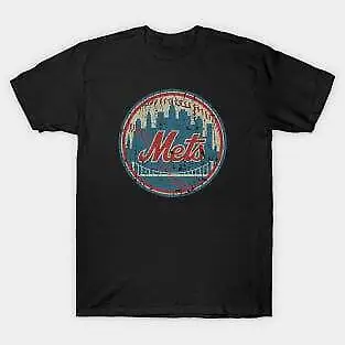 

Vintage Retro Style - Ny Mets Baseball 70S 80 90S Unisex summer T-shirt Cotton fashion couple clothes