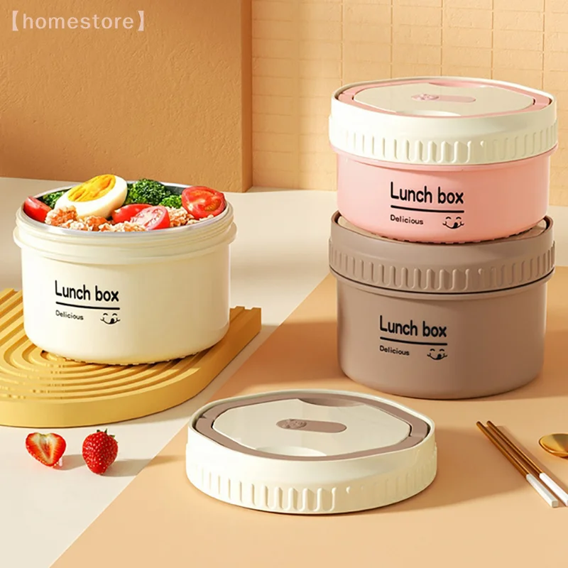 1 set di contenitori per il pranzo isolati portatili con scatola per il pranzo, contenitore per il pranzo in acciaio inossidabile Bento impilabile