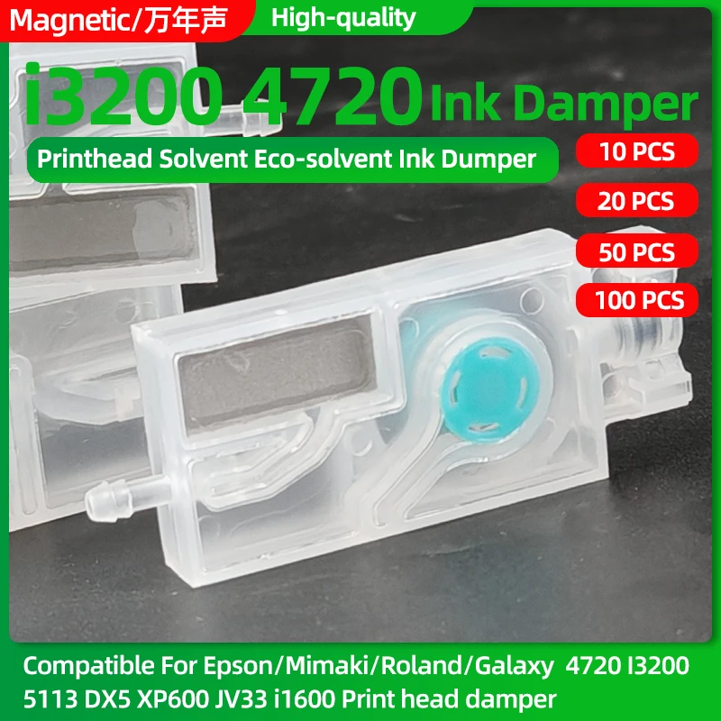 10~100pcs Ink Damper Dumper Compatible for Epson XP600 I3200 4720 I1600 Printhead for Eco Solvent Water Based Ink Printer Parts