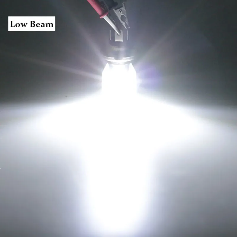 1PCS H4 LED H6 BA20D P15D Motorcycle Headlight Bulbs CSP COB White 6000K Lens Hi Lo Lamp Moto Scooter Accessories 12V Headlamp - view 5