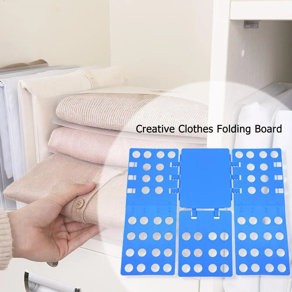 Adult T-Shirt Folder Quick Fold Shirt Folding Board Adjustable Clothing Folder Bender Plastic Clothes Folder for Laundry Room