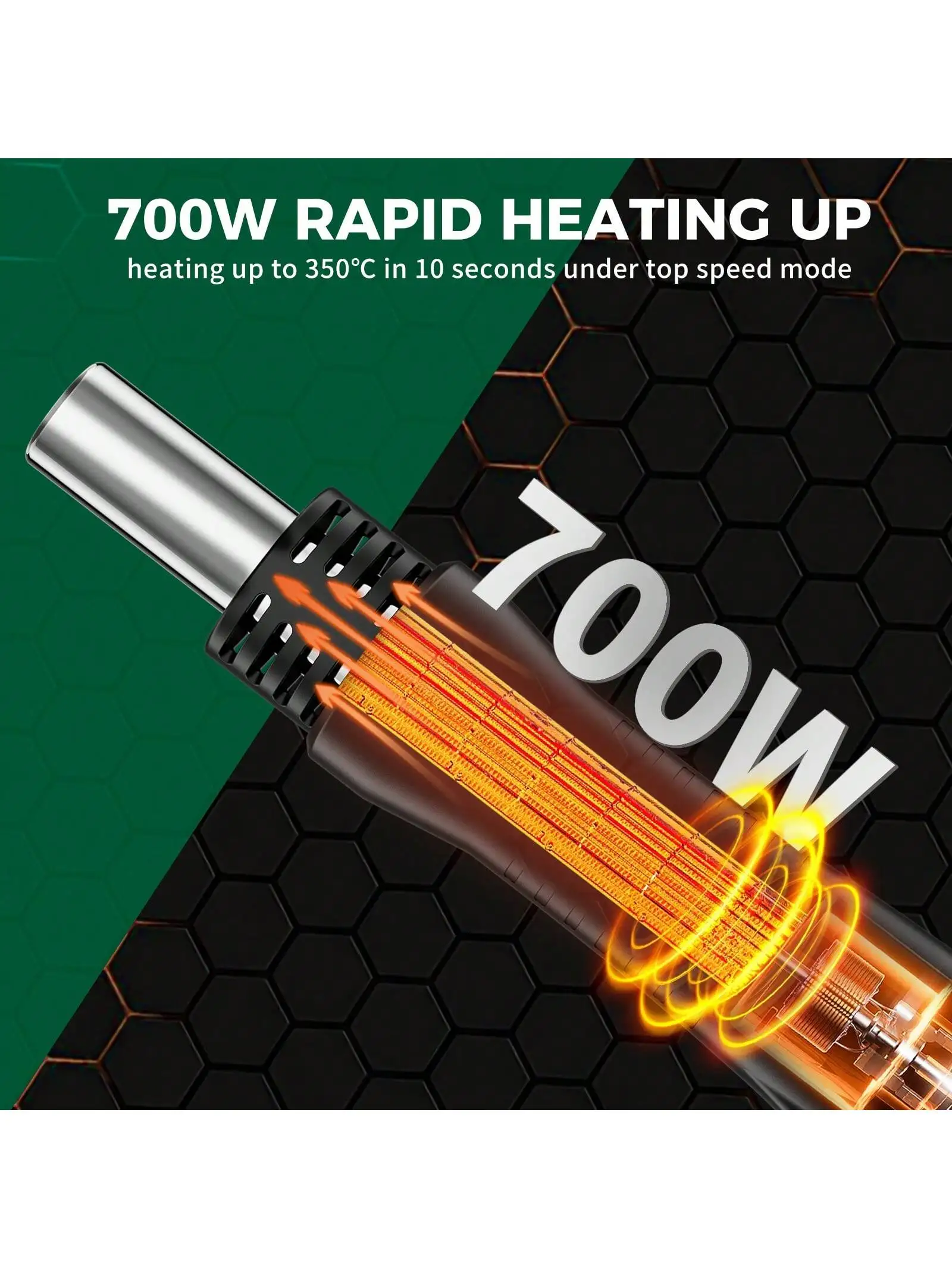 ILIBILIB HX56 100V-240V 2-in-1 SMD Rework Station Hot Air Gun + Soldering Iron LED Digital Display Adjustable Temp