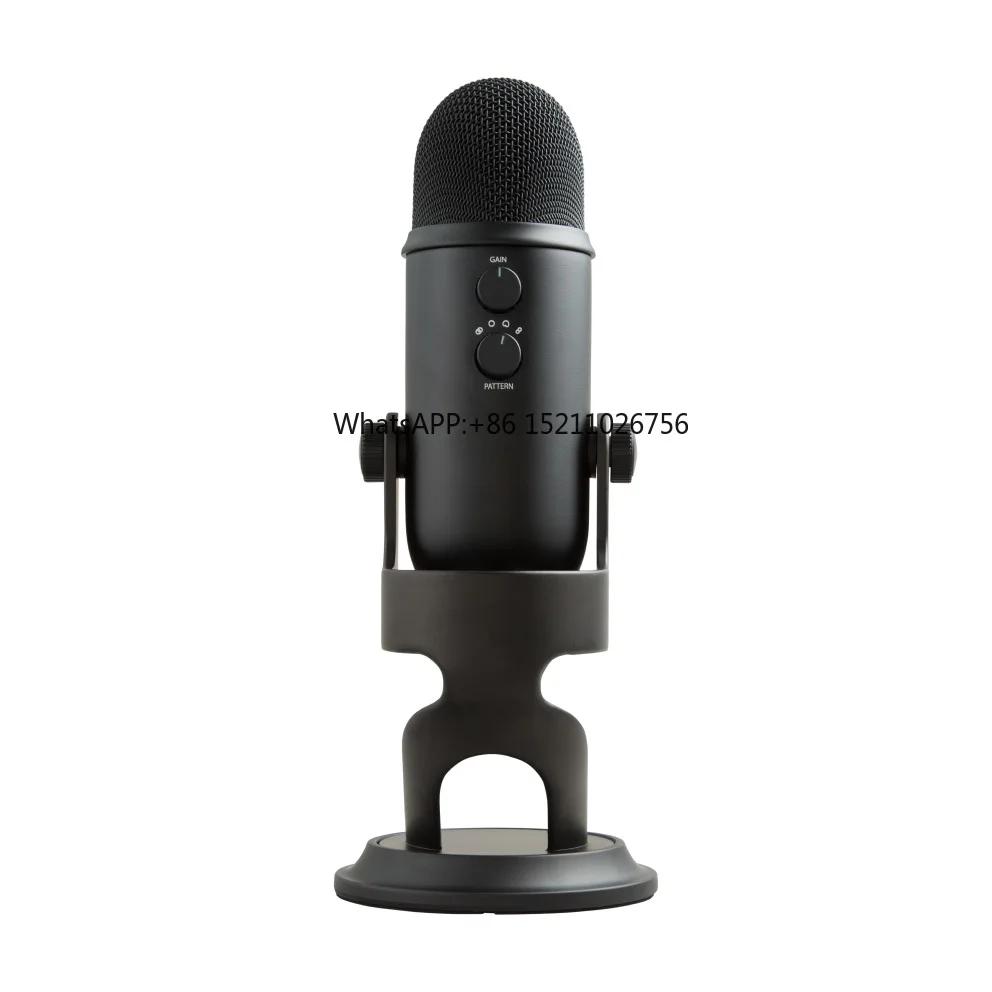 Logitech Blue Yeti original Professional Multi-Mode USB Microphone Recording and Streaming Blue Silver Black Optional Wired Micr