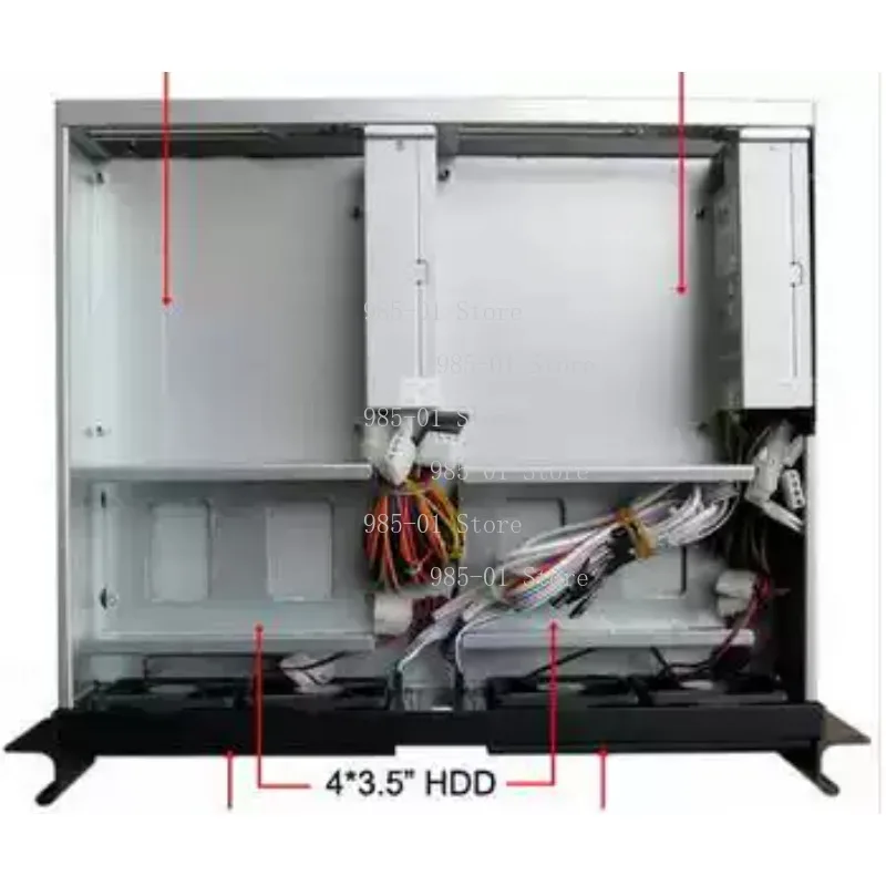 2U Mini ITX Dual System Industrial Compact Rack Mount Case for Server & Control System