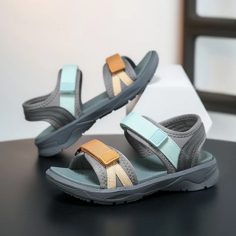 New Boys Sandals Kids Shoes Summer Lightweight Beach Water Shoes Breathable Soft Children Casual Sports Sneaker Sandals for Boy