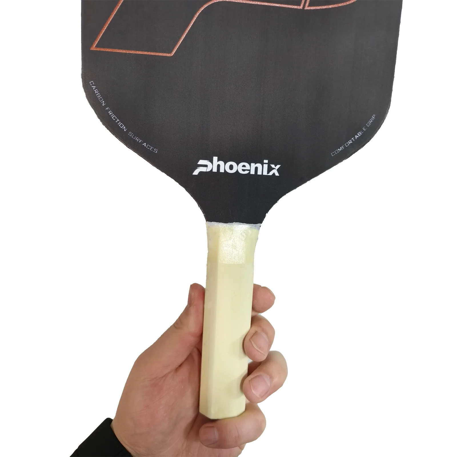 Toray T700 Carbon Fiber Carbon Friction Surface Raw Carbon CFS Competition 16mm Pro Pickleball Paddle