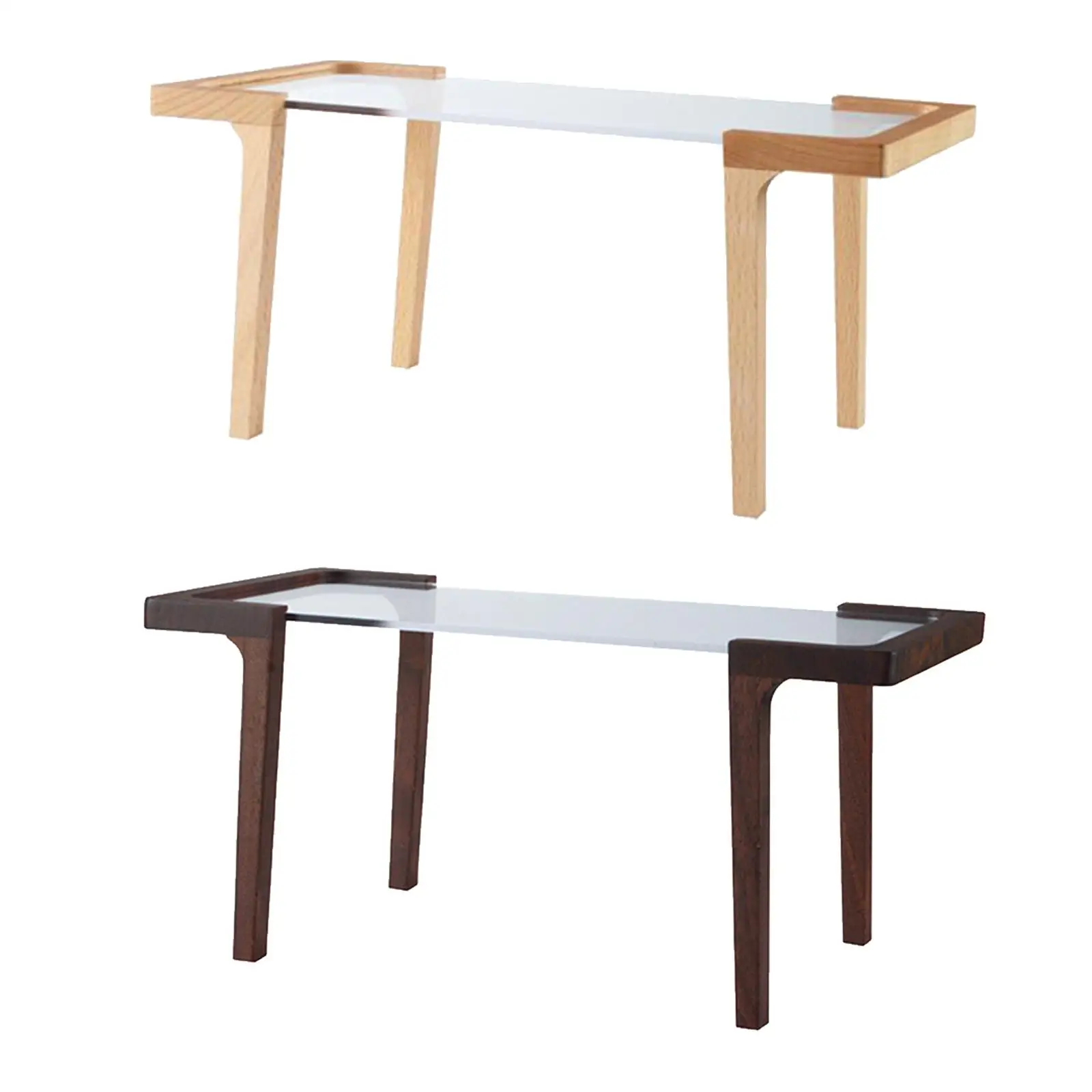 

Прозрачная акриловая настольная мебель для кукольного домика, обеденный стол для 12-дюймовой фигурки, масштаб 1/6, для столовой, кабинета