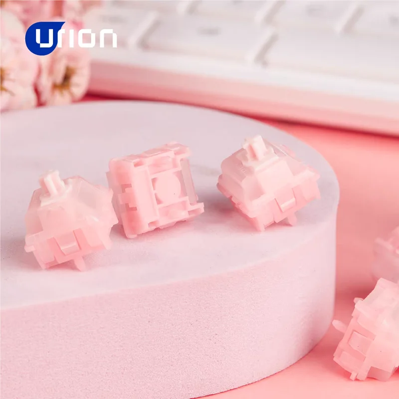 

UR Pink Ice Magnetic Ultra Switch Sakura Switch Линейный 22 мм Расширенная пружина DIY Магнитные переключатели Игровая клавиатура Аксессуары для ПК