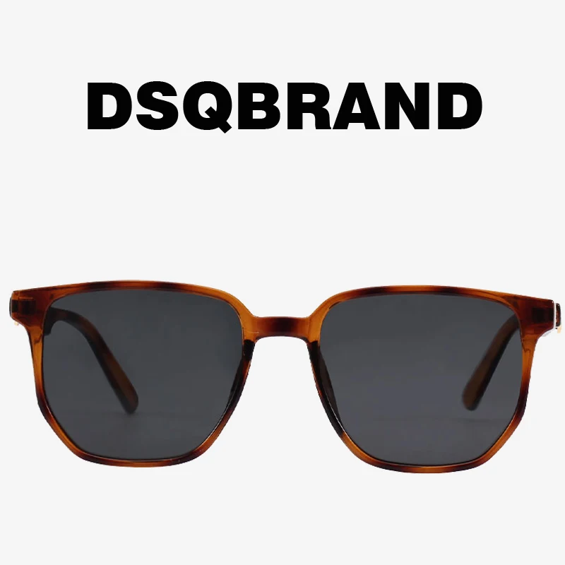 

DSQBRAND Polarized Sunglasses High Quality New Fashionable Unisex Polygonal Glasses Retro Face Showing Thin Street Photography