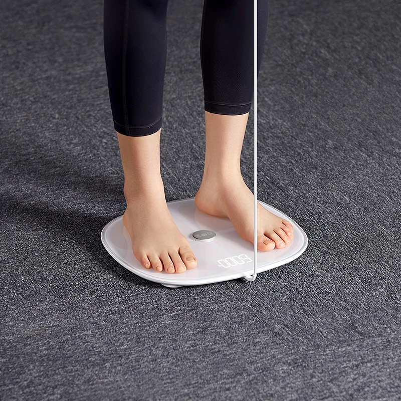 Portable BT and WIFI dual connection 8 point smart body composition scale with removable handle design for gym and home easy use