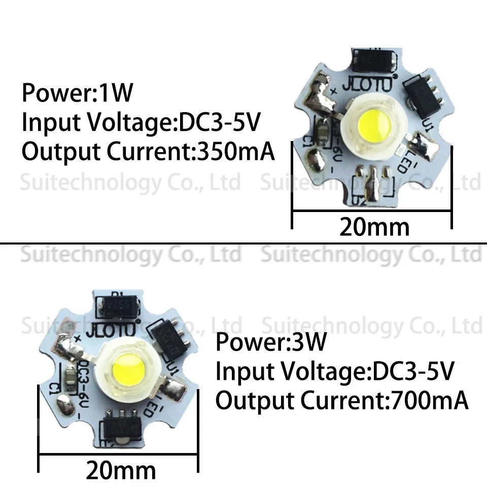 1W 3W LED Lamp Beads Constant Current Driver White Blue Power Circuit Board Lithium Battery 3-5V 6-12V 12-24V Transformer Module