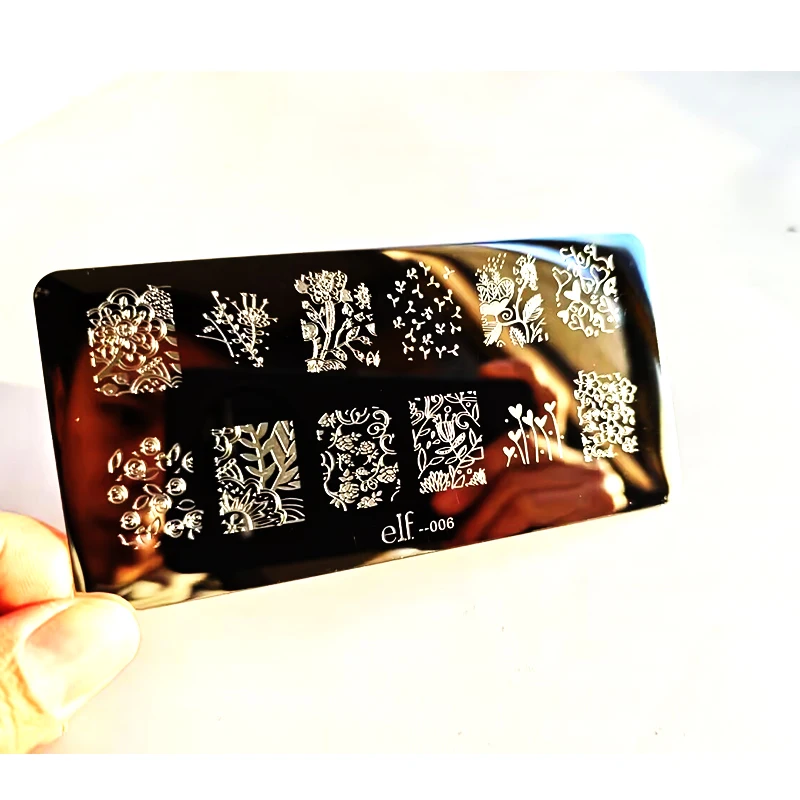 Cartoon Dragon Snake Pattern Stamping Plates For Nails Stainless Steel Rectangle Nail Art Template Christmas Artist Animal