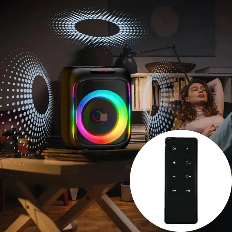 Intuitive Remote Control for Sound Systems Plastic Texture Easy Carry Design