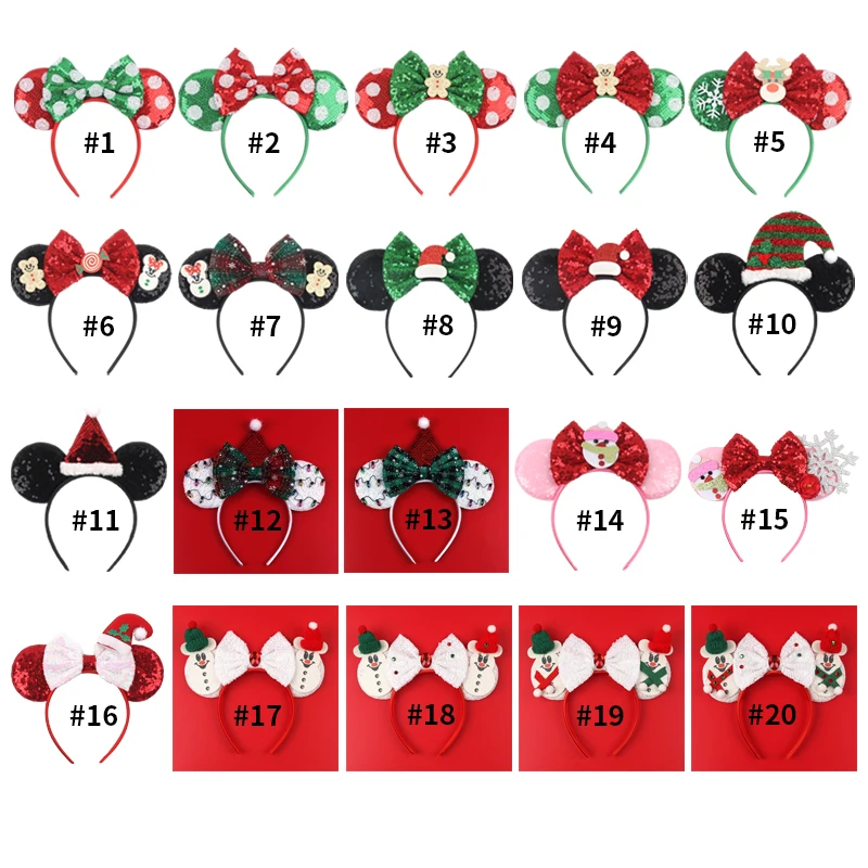 Disney Hoofddeksels Mickey Cartoon Haarband Christmas Cosplay Diy Haar Accessoires Hoofddeksels Groothandel Hot Festival