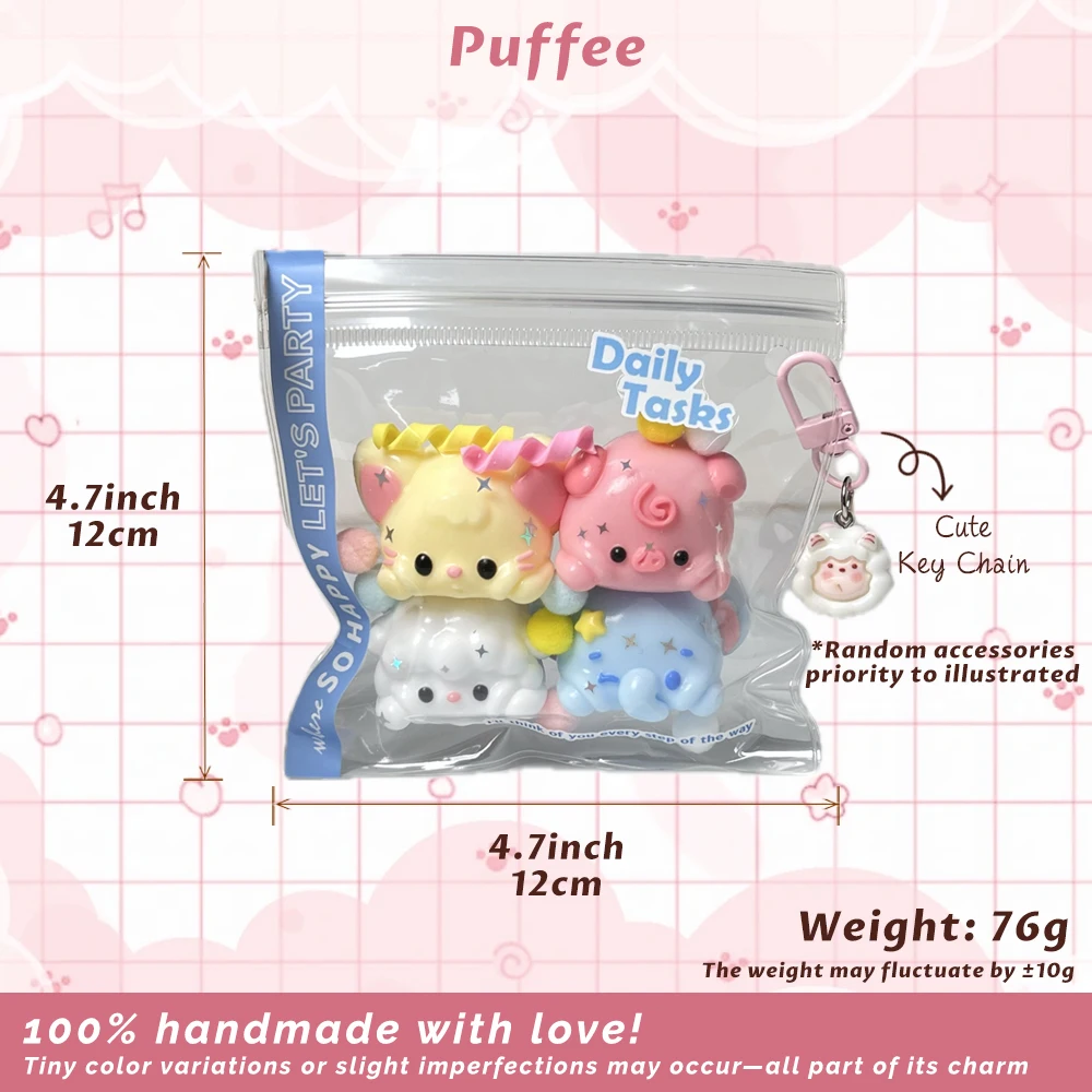 لعبة اسفنجي من السيليكون للطعام للحفلات على شكل حيوانات، طابا اسفنجي مصنوعة يدويًا، لاصق كريمي ناعم انتعاش بطيء، خنزير خروف على شكل فيل فأر #5