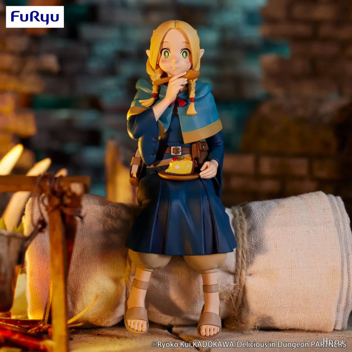 Figurka Anime Dungeon Meshi Marcille Donato 15 cm, Figurka Stoper do Makaronu, Delicious in Dungeon, Model Zabawka, Prezent, Figurka Akcji, Lalka, PVC