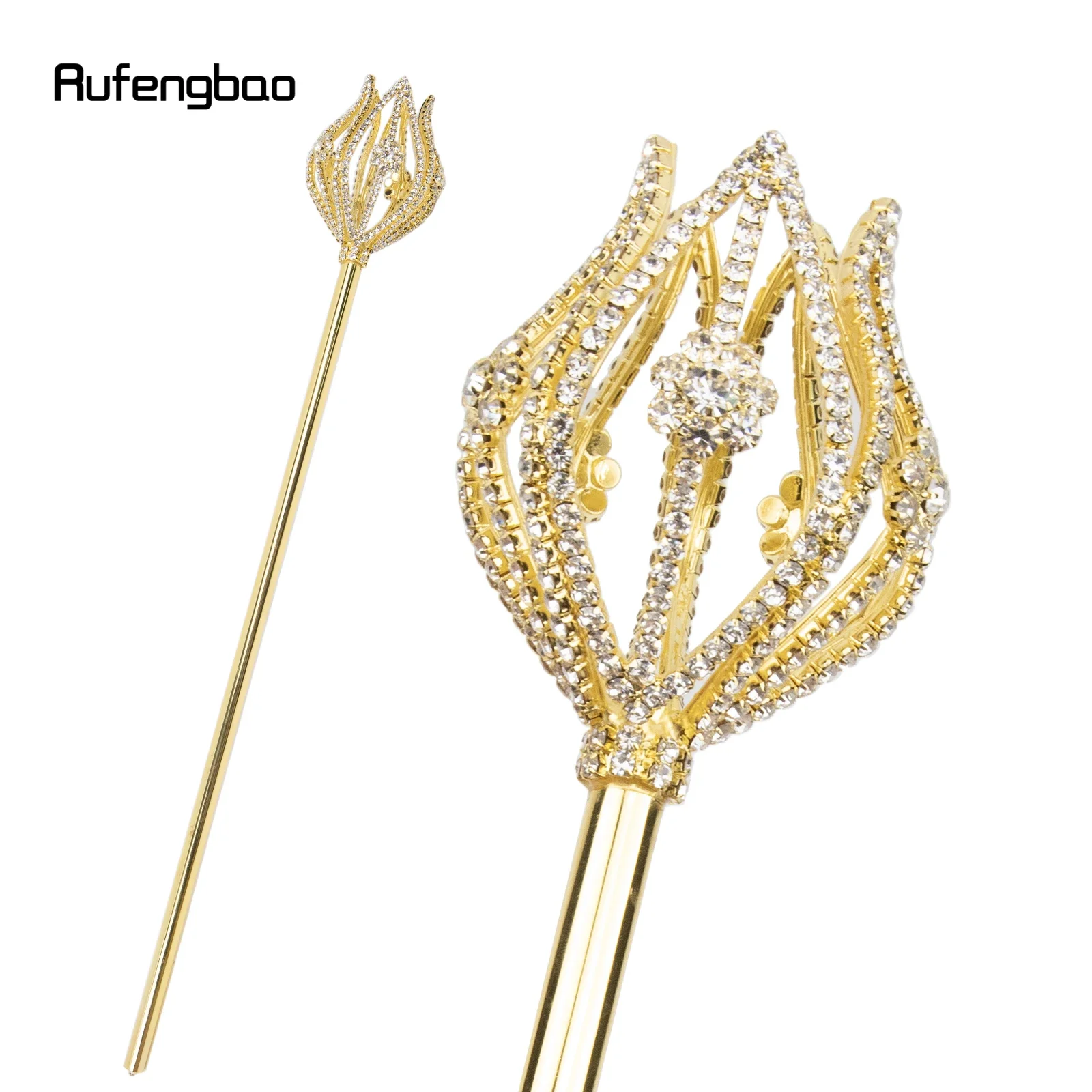 

Golden White Alloy Fairy Wands for Girl Princess Wands for Kids Angel Wand for Party Cosplay Costume Wedding Birthday Party 49cm
