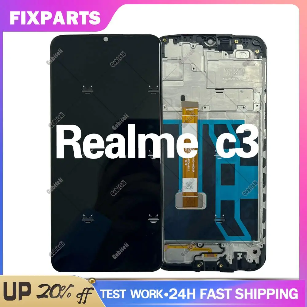 

6.5" For OPPO Realme C3 C 3 RMX2027 RMX2021 RMX2020 LCD Display Touch Screen Digitizer Assembly For Realme C3 LCD Replacement