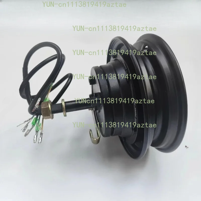 10‑Inch Electric Tricycle Rear Hub Motor, Unilateral Single‑Sided Shaft Drum Brake Hub Motor for Elderly Mobility Scooter