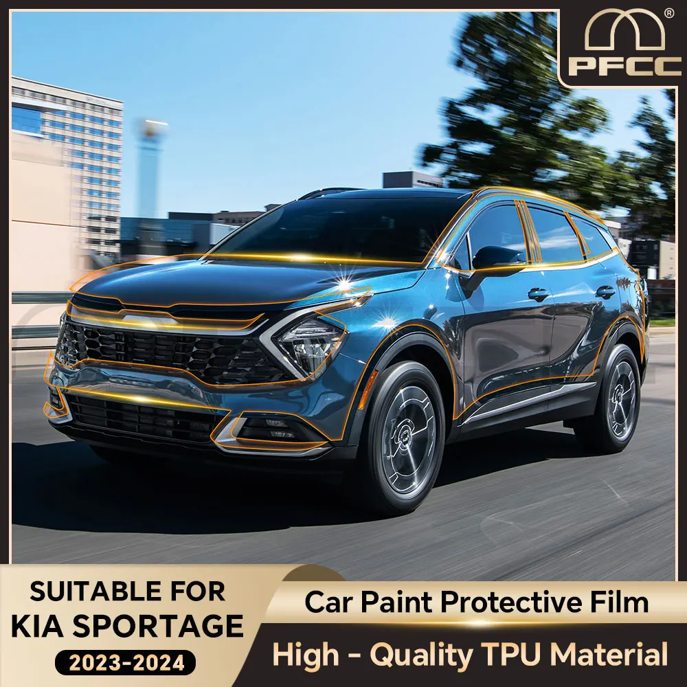 

for KIA Sportage 2023 2024 Headlight Rearview Film Pre Cut Clear Bra Transparent PPF TPU 8.5mil Paint Protection Film