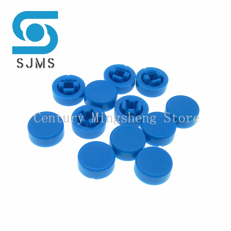 100Pcs 6X6X7.3mm A44 Color Round Tactile Push Button Switch Cap 4*8mm Micro button Cap Momentary Tact Cap